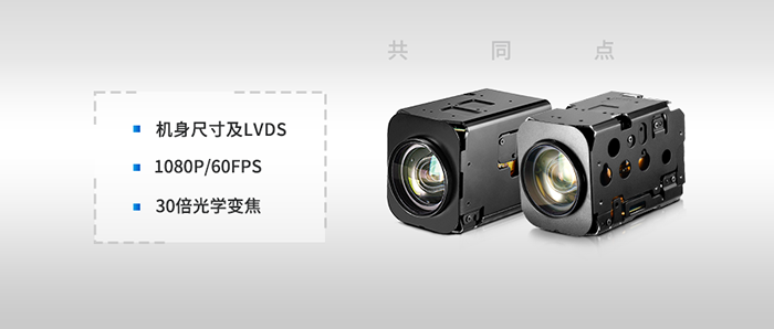 FCB-EV9520L與FCB-EV/CV7520（A）& FCB-EV/CV7500的共同點