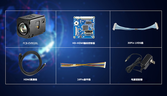 SONY FCB-EV9520L輸出HDMI視頻信號所需配件